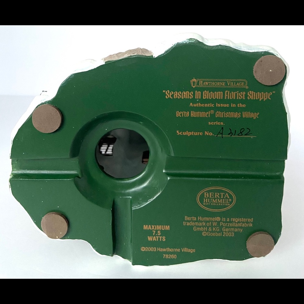 HAWTHORNE VILLAGE  “RARE”- SEASONS IN BLOOM FLORIST SHOPPE - Picture 6 of 9